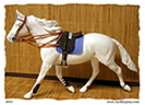 Polo tack set made for model horses by Jana Skybova